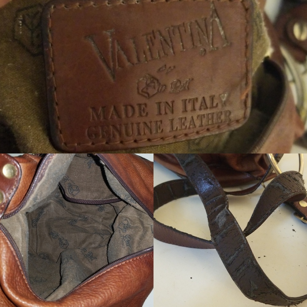 Vintage Valentina Leather Hobo Bag - Picture 7 of 7